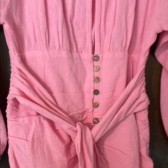 Free People 100 percent cotton Pink Mini Dress - Picture 3 of 5